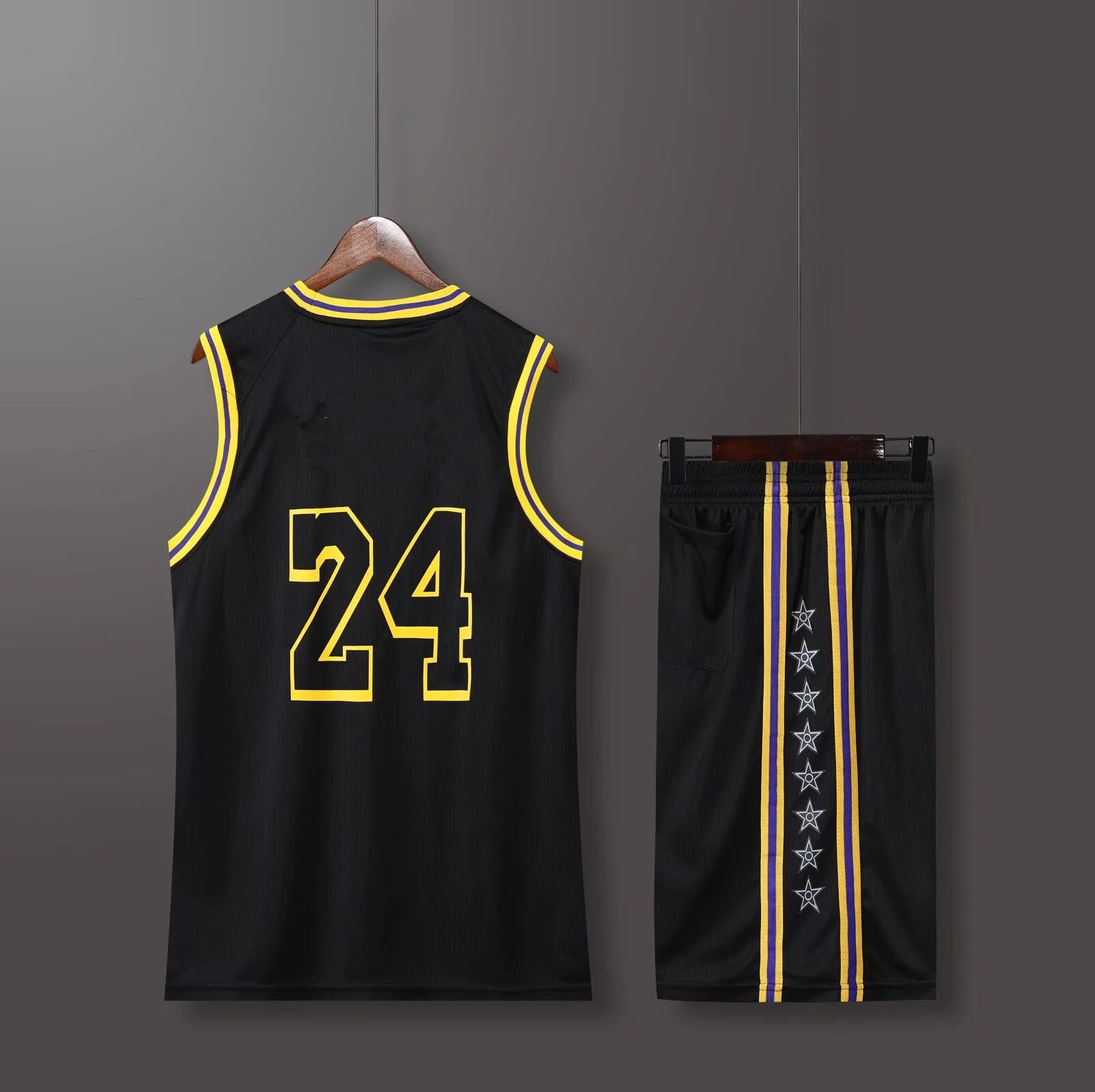 Men's Sports Basketball Jerseys Kit Training Vest and Shorts American Kobe Bryant Fans Men and Kids