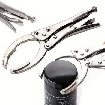 Adjustable Oil Filter Wrench Removal Tool Locking Pliers Hand Remover Clamp Filter Wrench Oil Filter Disassembly Tools 1