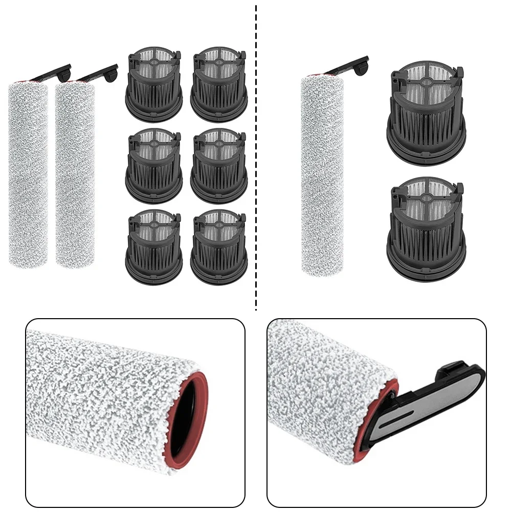 Mop-Rollen & HEPA Filter Für MOVA X4 Pro Sauger - 2 Wischrollen, 2 Filter, 1 Bürste