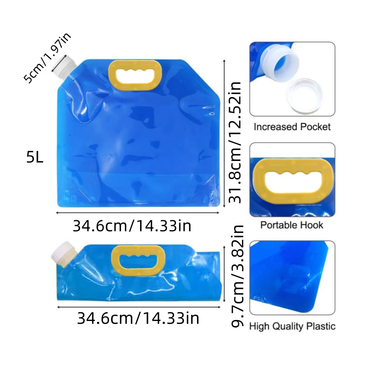 3pcs Waterproof Water Bag 5