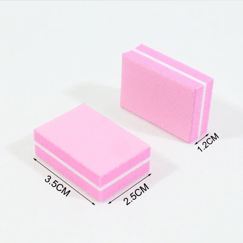 Nail File 10-100psc Mini Sanding Files Block Pedicure Care Nail Art Polish Manicure Pedicure Tools
