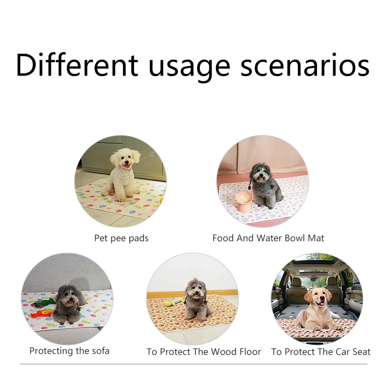 BIAI Winter New non-slip Mat for Pets Waterproof Dog Pee Pad Breathable Cat Mat Washable Pet Diaper Pad High Absorbent Pet Mat