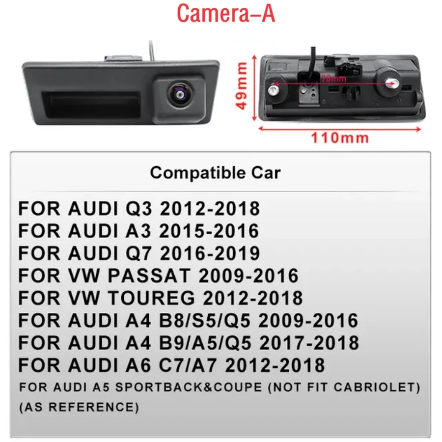 Enhanced Rear Camera for Volkswagen and Audi Vehicles