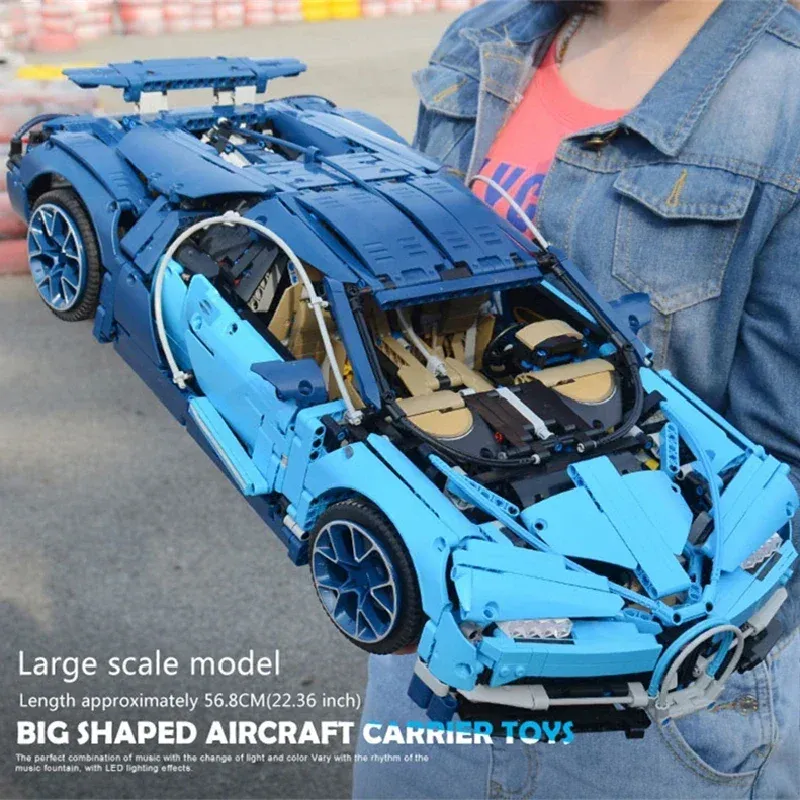 3599Pcs Bugattied Chirons Compatible 42083 Super Sports Racing Car Building Blocks Set Toys for Children Gift Bricks