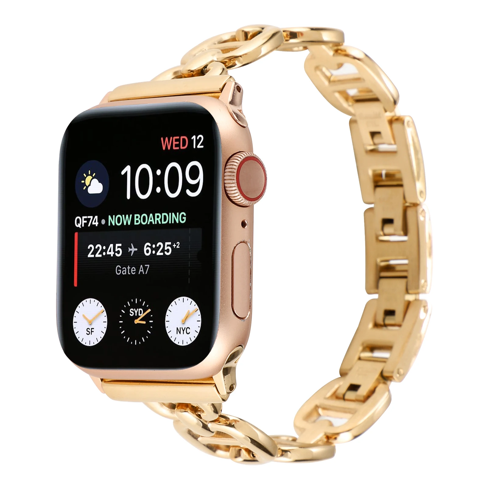 

Ремешок из нержавеющей стали для Apple Watch, 49/45/44/42/41/40/38 мм