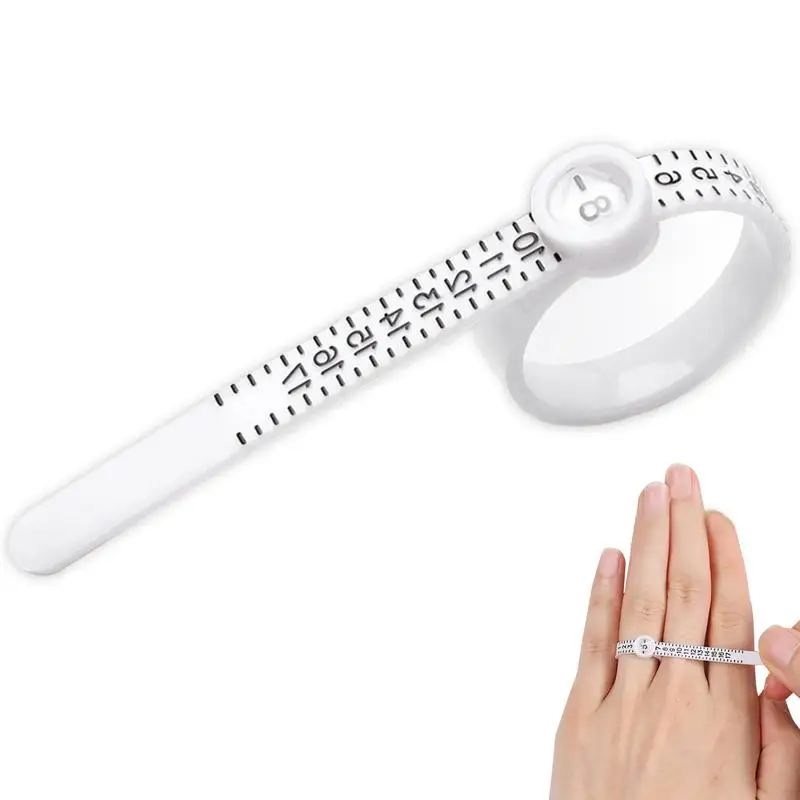 Finger Size Measurement Circle Measuring Tape Size Finger Circumference Measurement Soft Ruler Measuring Ring Jewelry Accessory tape measure