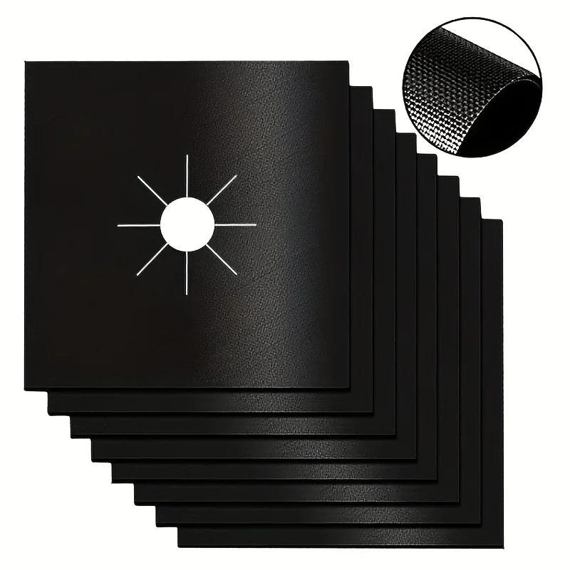 Gas Stove Protector 4/8PCS Stove Protector Cover Liner Gas Stovetop Burner Kitchen Accessories Mat Cooker Cover