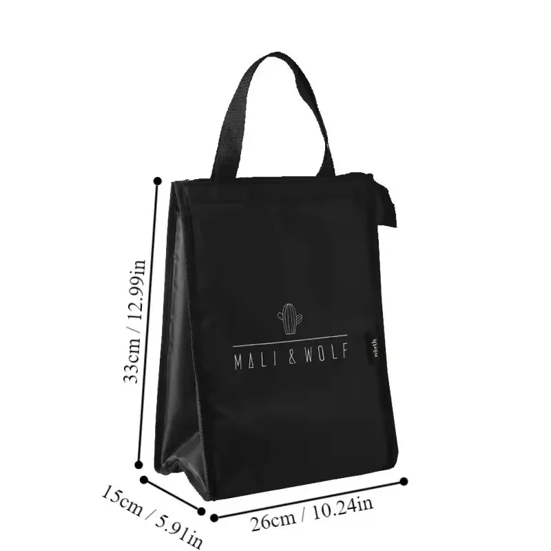 Waterproof Insulated Picnic Bag Oxford Lunch Bag for Men Women Insulated Refrigerated Work Office Handbag Portable Durable Bags