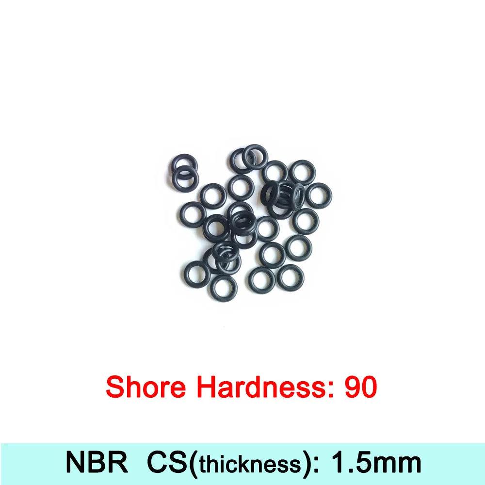

Shore Hardness 90 Degree Thickness 1.5mm NBR Rubber O-Rings Seal Nitrile Butadiene Rubber Washers Sealing Sizes Can Customized