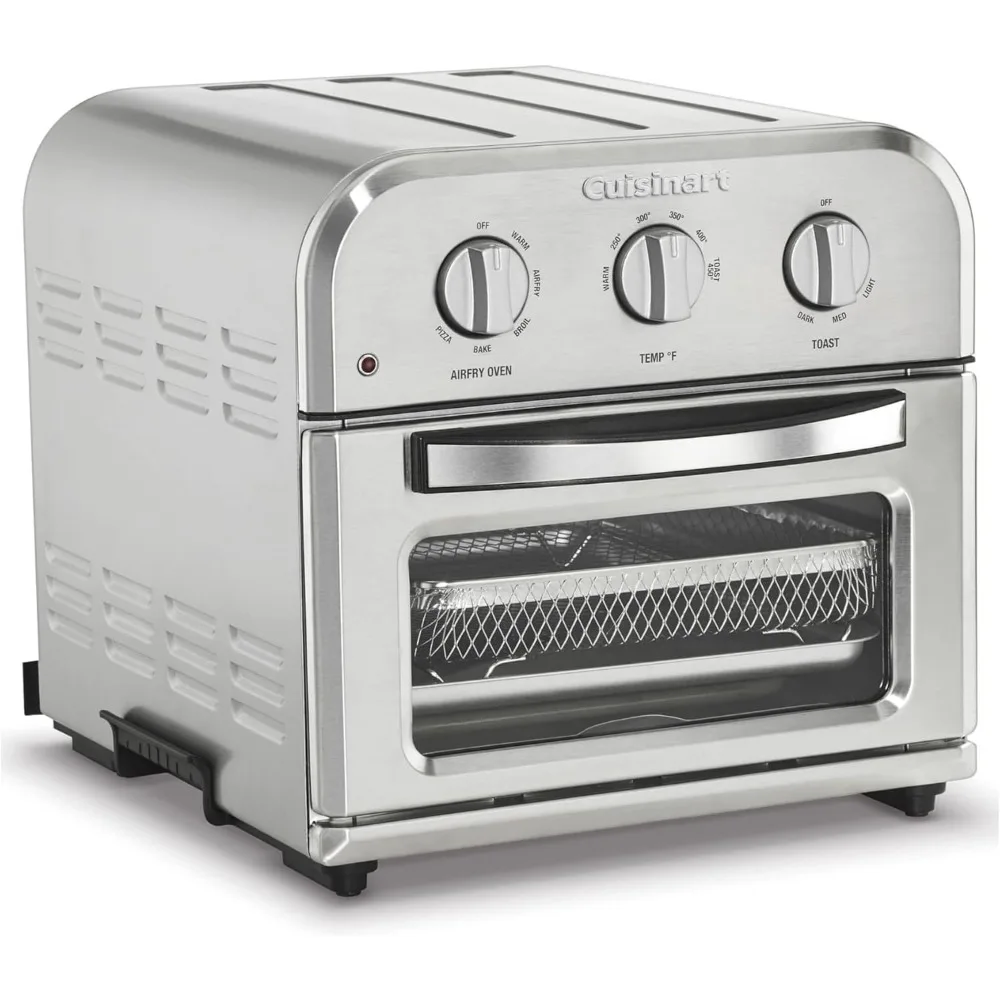 Compact Airfryer Toaster Oven, 1800-Watt Motor with 6-in-1 Functions and Wide Temperature Range, Air Fryer, Stainless Steel 2