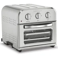 Compact Airfryer Toaster Oven, 1800-Watt Motor with 6-in-1 Functions and Wide Temperature Range, Air Fryer, Stainless Steel 2