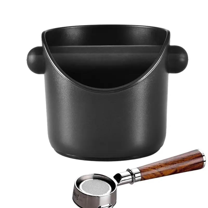 

Coffee Knocking Slag Bucket Deep Bowl Black Coffee Powder Box Grounds Recycling Bucket Non-slip Knock Bar Coffee Machine Coffee