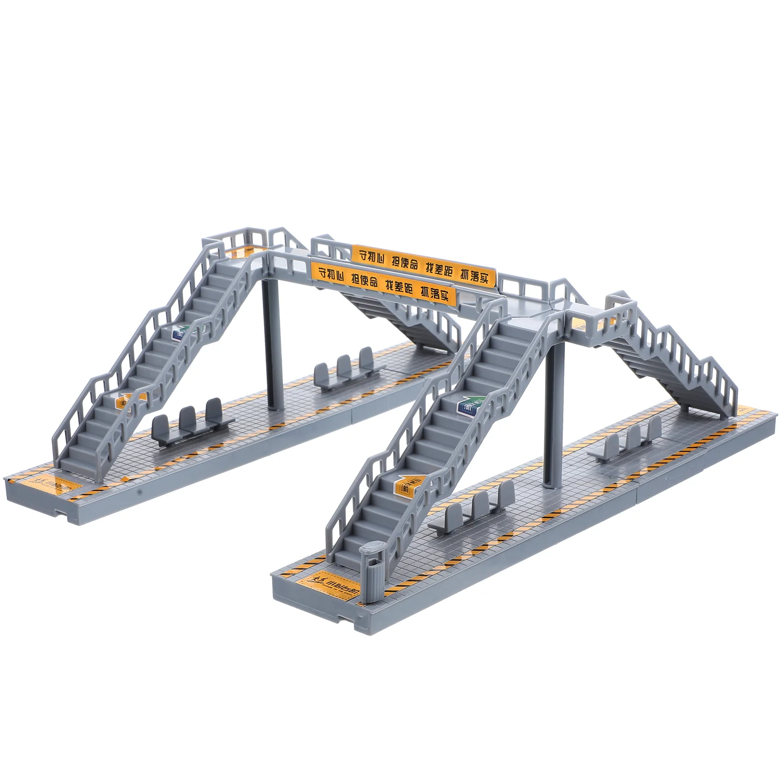 

1 set of Railway Scenery Footbridge Decor Plastic Footbridge Decor Sand Table Footbridge Model