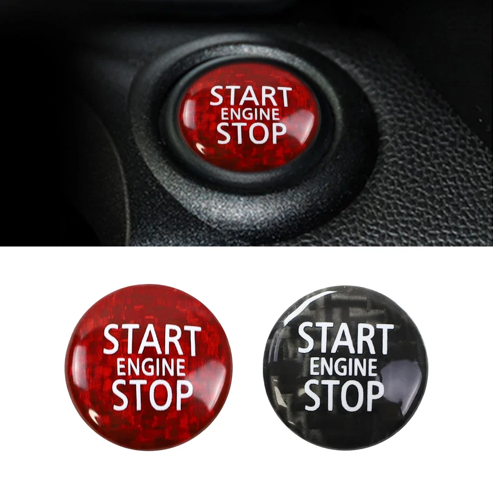 

Carbon Fiber Car Engine Start Stop Button Sticker for Mini Cooper R55 R56 R57 R58 R59 R60 R61 Interior Trim cover car accessorie