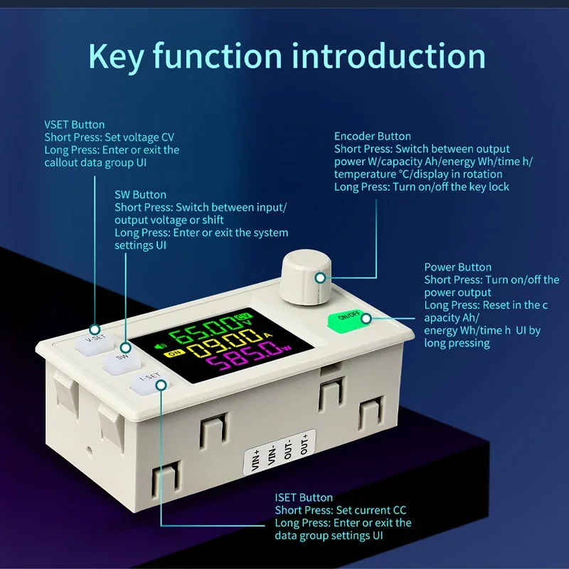 XY7025 1750W CNC DC Adjustable Step-Down Power Supply DC12-85V