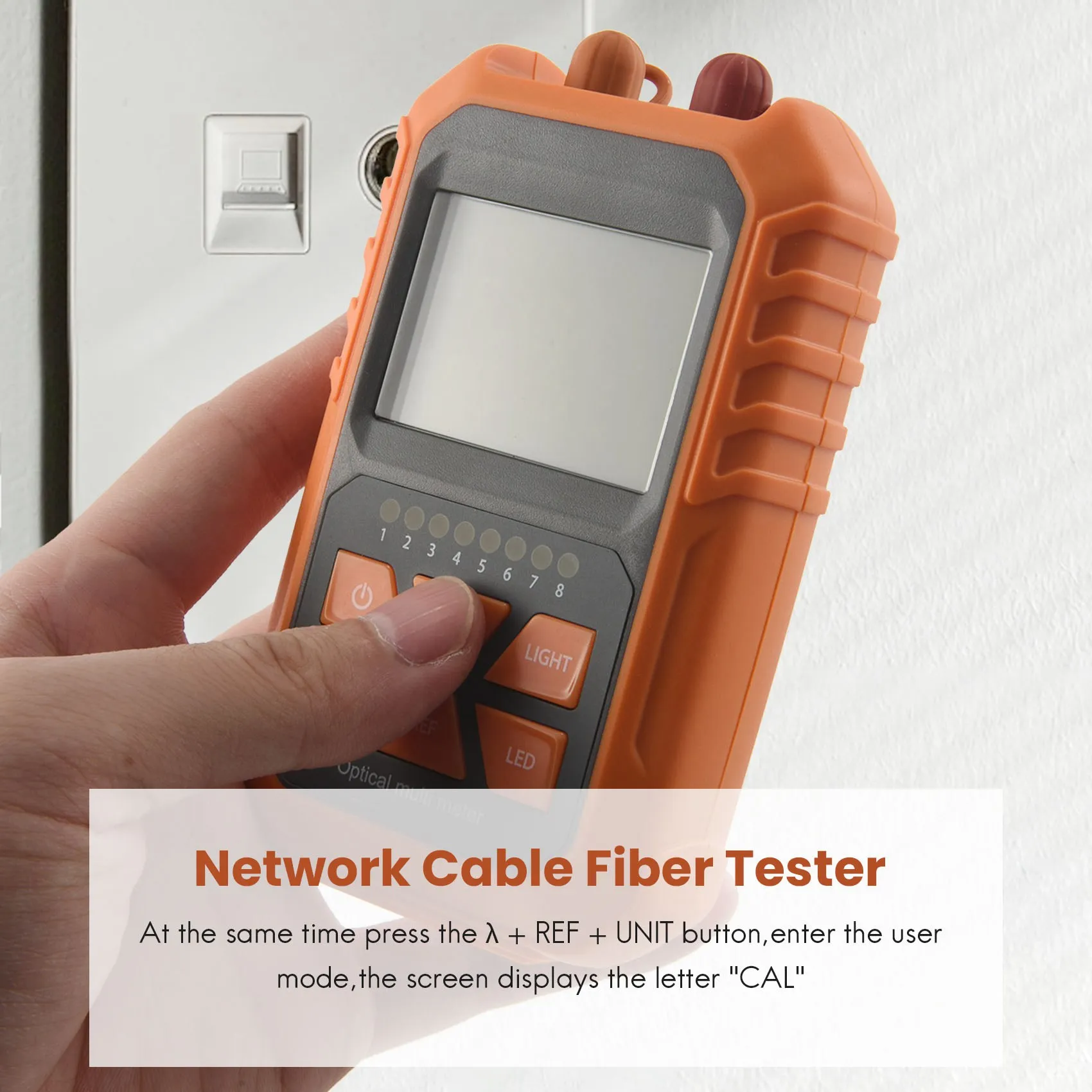 3In1 Optical Power Meter Visual Fault Locator Network Cable Test Led Lighting Optical Fiber Tester 1Mw With 5Km Visual Fault 4
