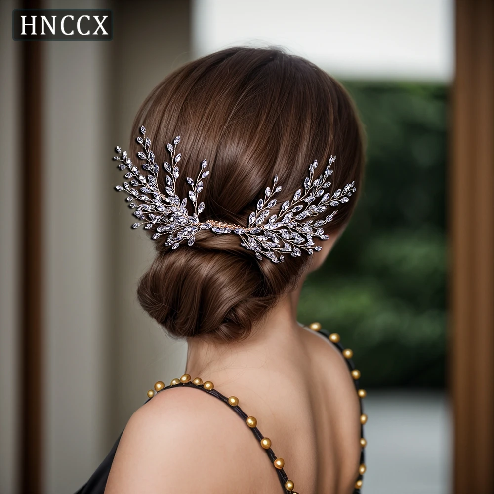HNCCX Bridal Hair Comb Rhinestone Wedding Headpieces Hair Accessories Bride Hair Adornment Party Bridesmaids Headdress CP276