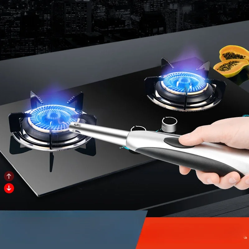 

Kitchen Pulse Igniter Gas Stove Lighter Long Handle Burning Torch Stick Artifact Gun Type Electronic Ignition Device