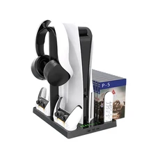 

Cooling Base Stander For PS5 Game Host Multi-functional Charging Cooling Fan Storage Bracket