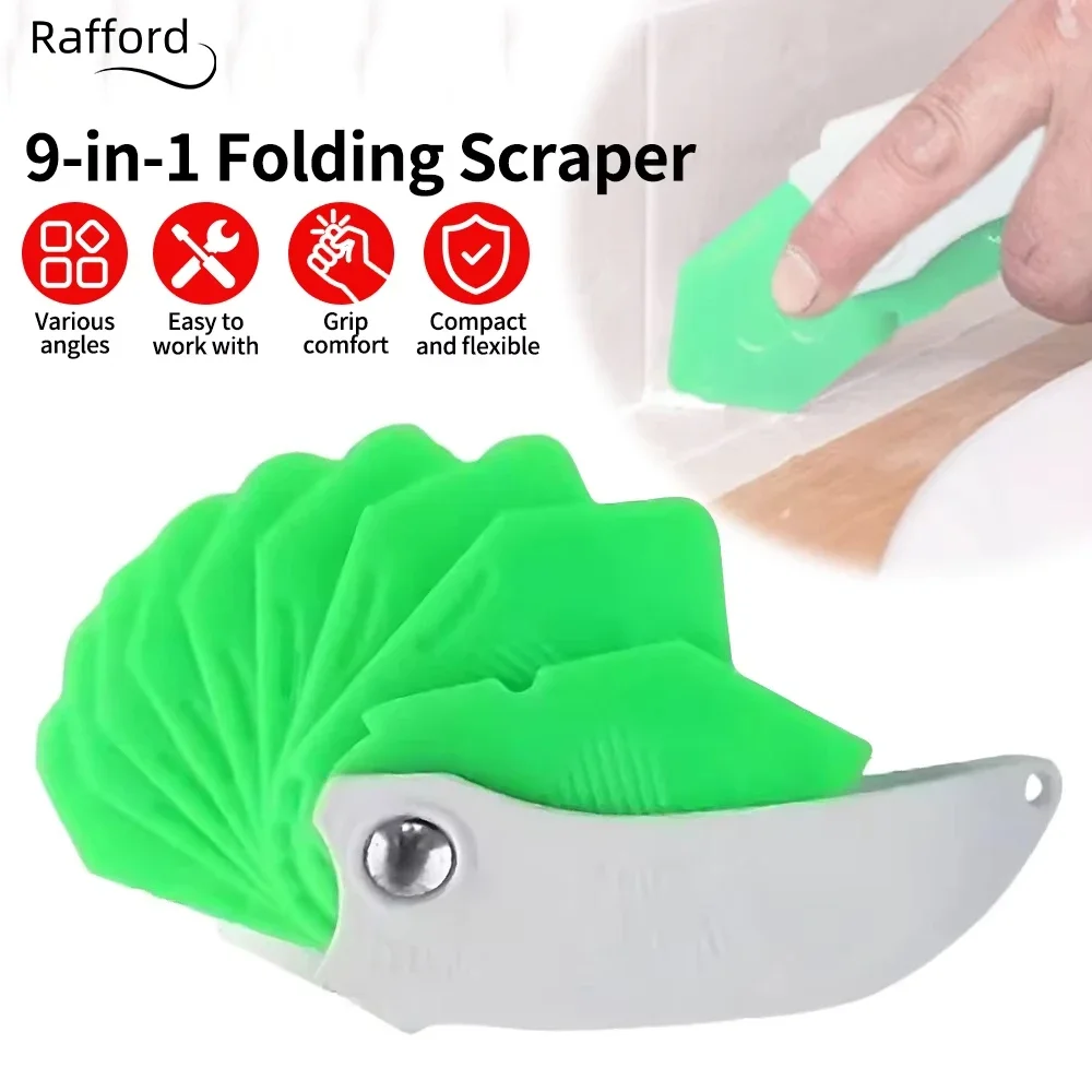 Silicone Caulking Tool 9-in-1 Professional Sealant Spreading Joint Sealant Spreader Spatula Tile Window Grout Edge Removal
