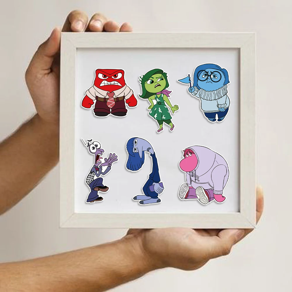 8/16/32pcs Disney Inside Out Puzzle Sticker DIY Phone Laptop Luggage Skateboard Make A Face Assemble Sticker Fun for Kids Gift﻿ 6