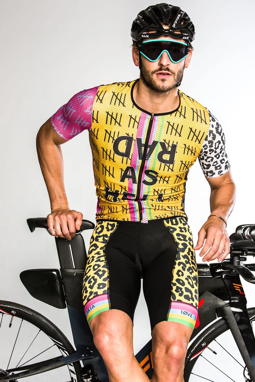 LOVE THE PAIN　サイクリングウェア 男性用Love The Pain Cycling Jerseyセット,屋外MTB Jersey,ビブ
