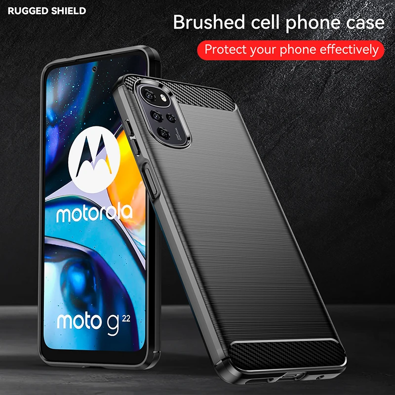 Durable Carbon Fiber Silicone Bumper Case - Anti-Knock Protection