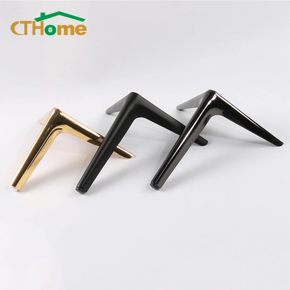 4pcs Metal Furniture Legs for Coffee Table Feet 12/15/18cm Light Luxury TV Cabinet Sofa Chair Hardware for Furniture Legs Foot
