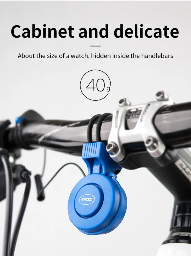 Klaxon De Vélo électrique Rechargeable 120 DB - Étanche, Léger, 5 Modes Sonores - Pour Sécurité à Vélo