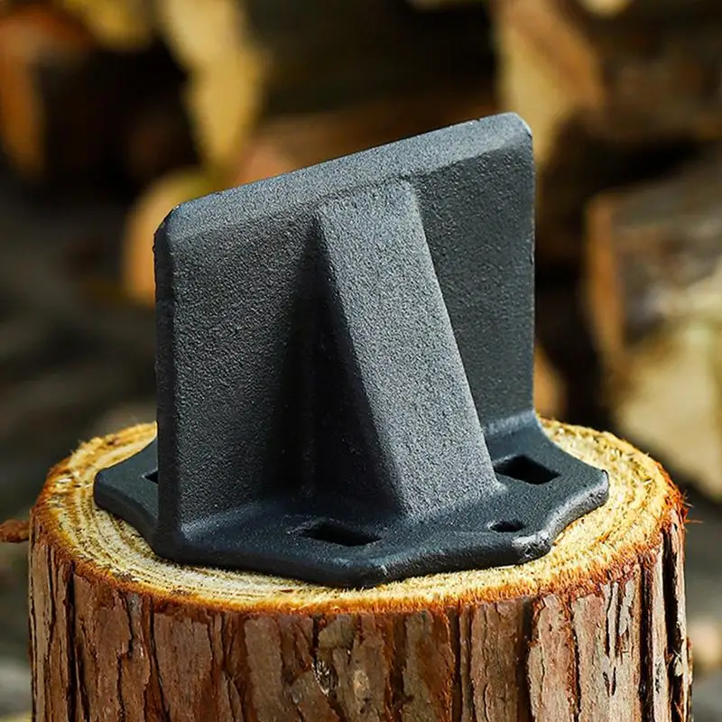 Cast Iron Log Splitter Wedge for Firewood Chopping