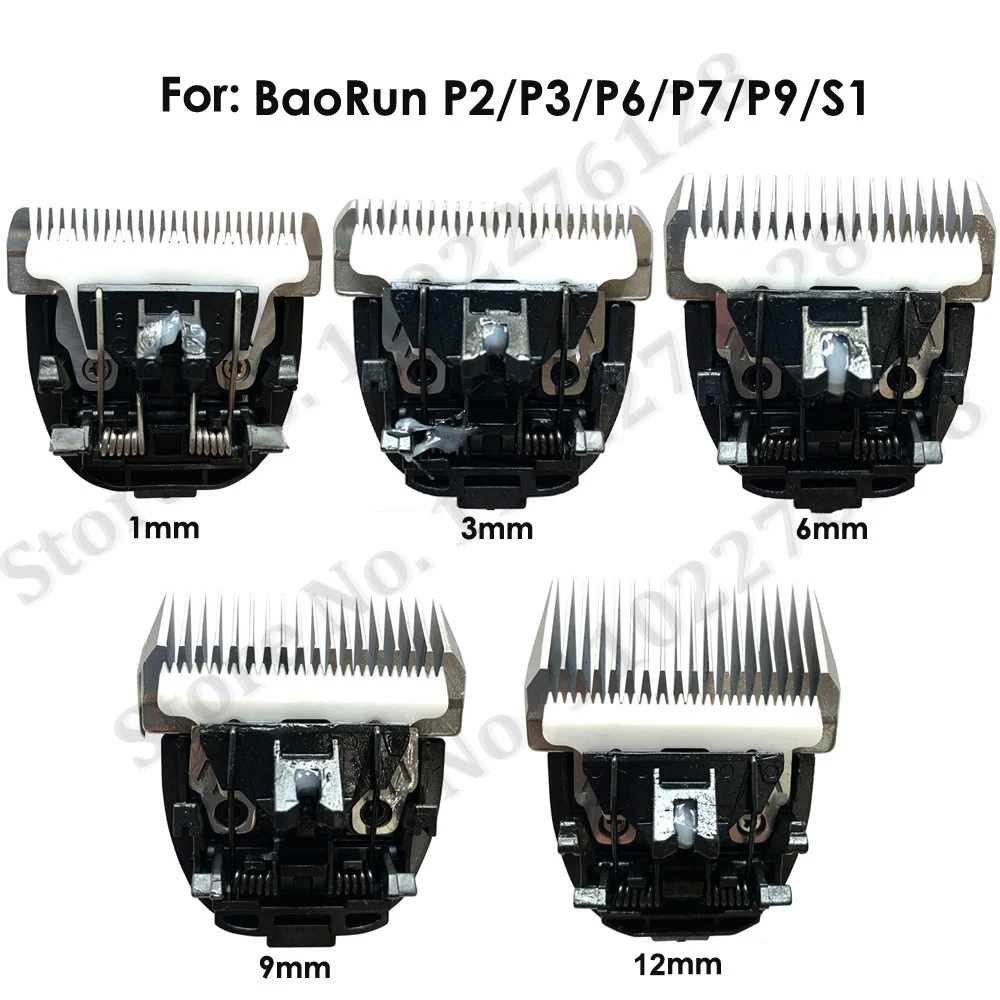 Pet Clipper Blade Nozzles Integrated Cutter Head 3/6/9/12mm Steel Ceramic Knives For P2 P3 P6 P7 P9 S1 Dog dog clipper blades