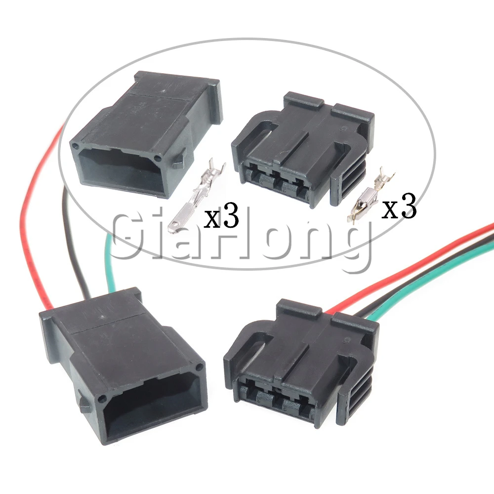 1 Set 3 Ways Starter Auto Parts Car Plastic Housing Connector Automobile Reading Lamp Unsealed Plug For VW 893971633 893971993 1 set 4p car male plug female socket auto cable harness adapter automobile starter plastic housing unsealed connector