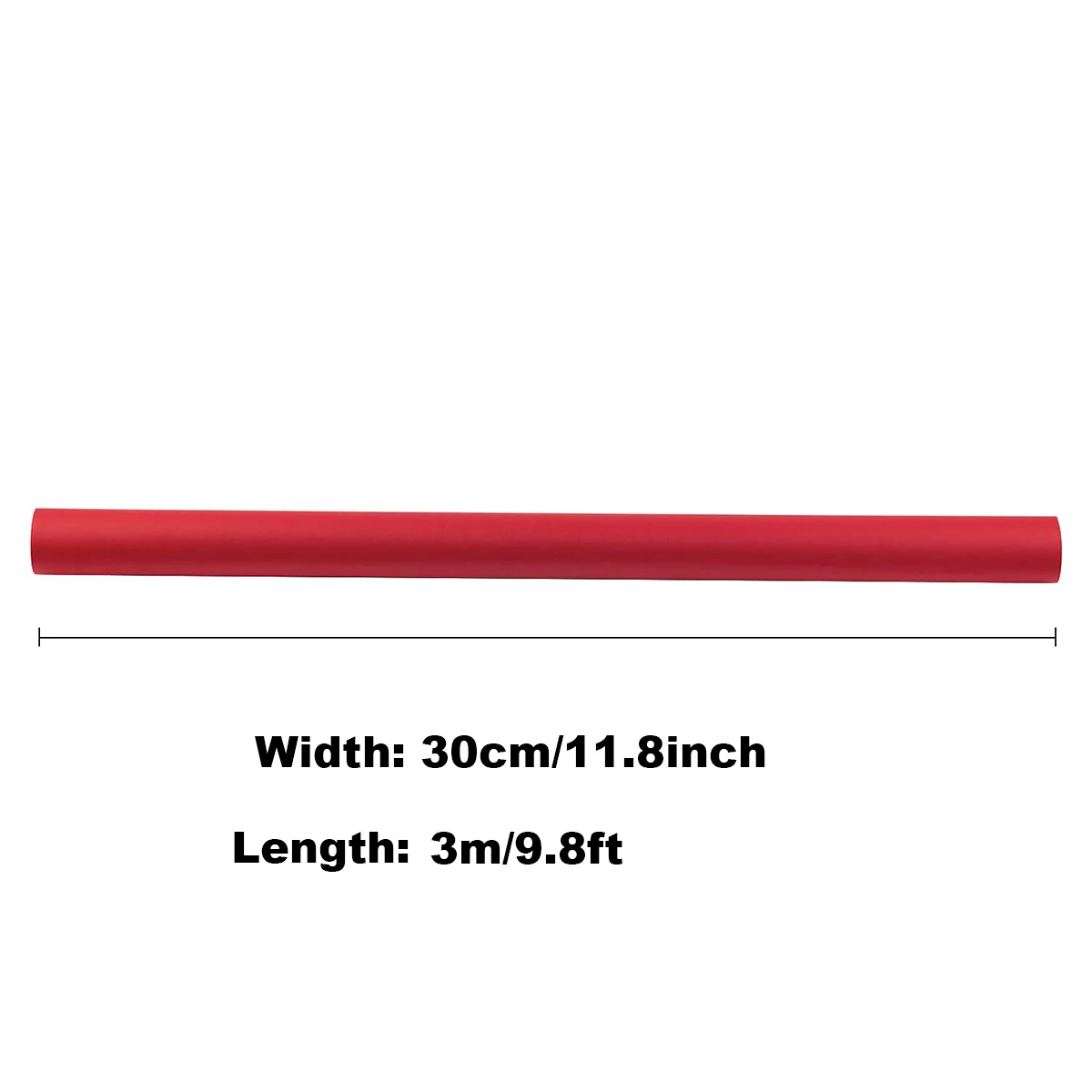 1 גליל נייר קראפט אדום ממוחזר - אידיאלי ליצירה, אריזה, אריזה וכיסוי רצפה - איכות גבוהה