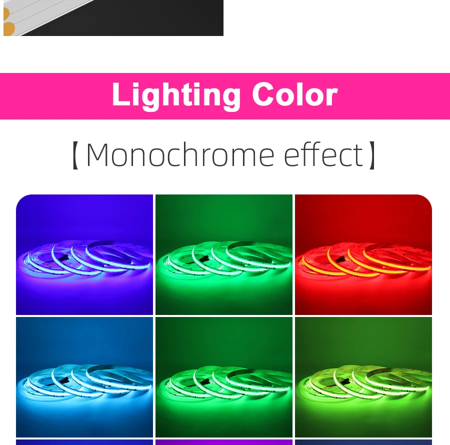 MALIIGAZA COB LED Strip Width Options - 8mm 10mm 12mm Slim PCB Profile