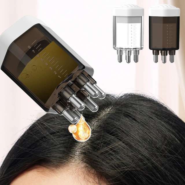 Scalp Applicator Liquid Comb Portable Mini Massage Comb Essential Oil Liquid Guiding Massager Anti Hair Loss Scalp Care Tools