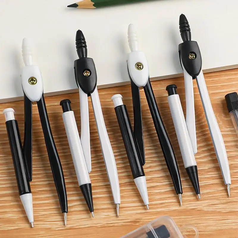 Simple Pratical Pfofessional Compass Set Math Geometry Circle Drawing Tools Office School Supplies Student Stationery Gifts drawing compass