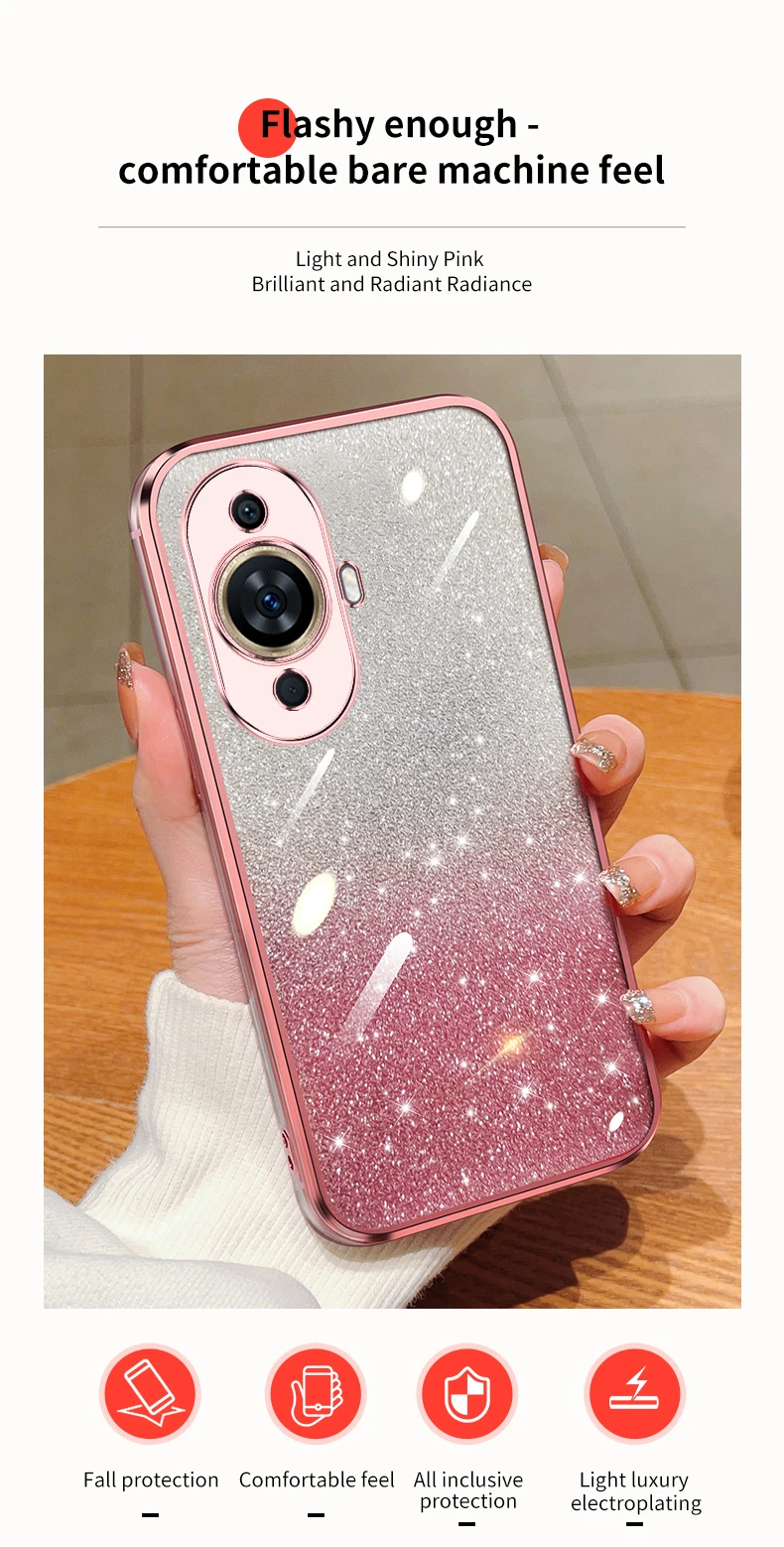 Honor8 Glitter Kaninchen Make-Up Spiegel Halter Fall Für Huawei Honor X8 8 X30 X40 X10 X20 50 9a 9 pro Weiche Abdeckung_voghion.com