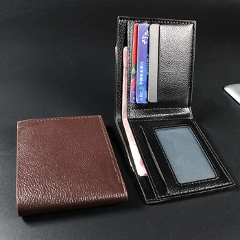 Portafoglio da uomo Portafogli da uomo in pelle Prodotto premium Portafogli in pelle artificiale per uomo Breve Walet nero Portefeuille Homme