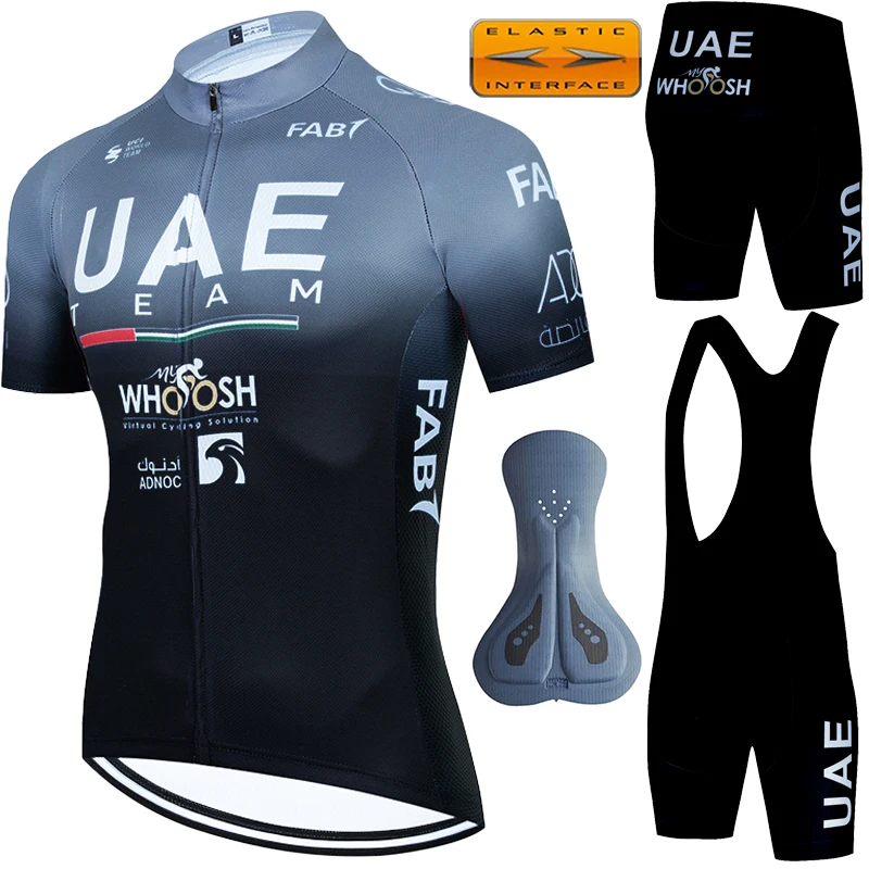 Mountain Bike UAE Complete Cycling 2024 Jersey Men Set Mtb Gel Shorts Road Uniform Male Clothing Man Mens Clothes Summer Bicycle