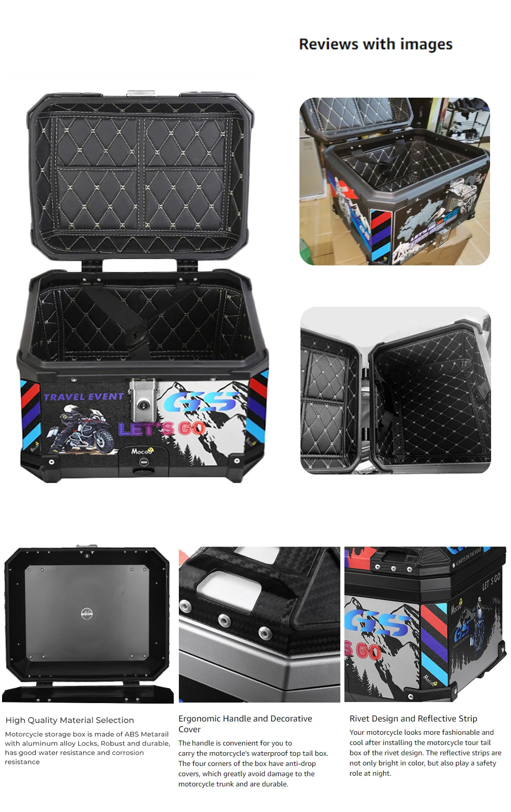 Rear Luggage Storage Tool | Motorcycle Helmet Box | Motorcycle ...