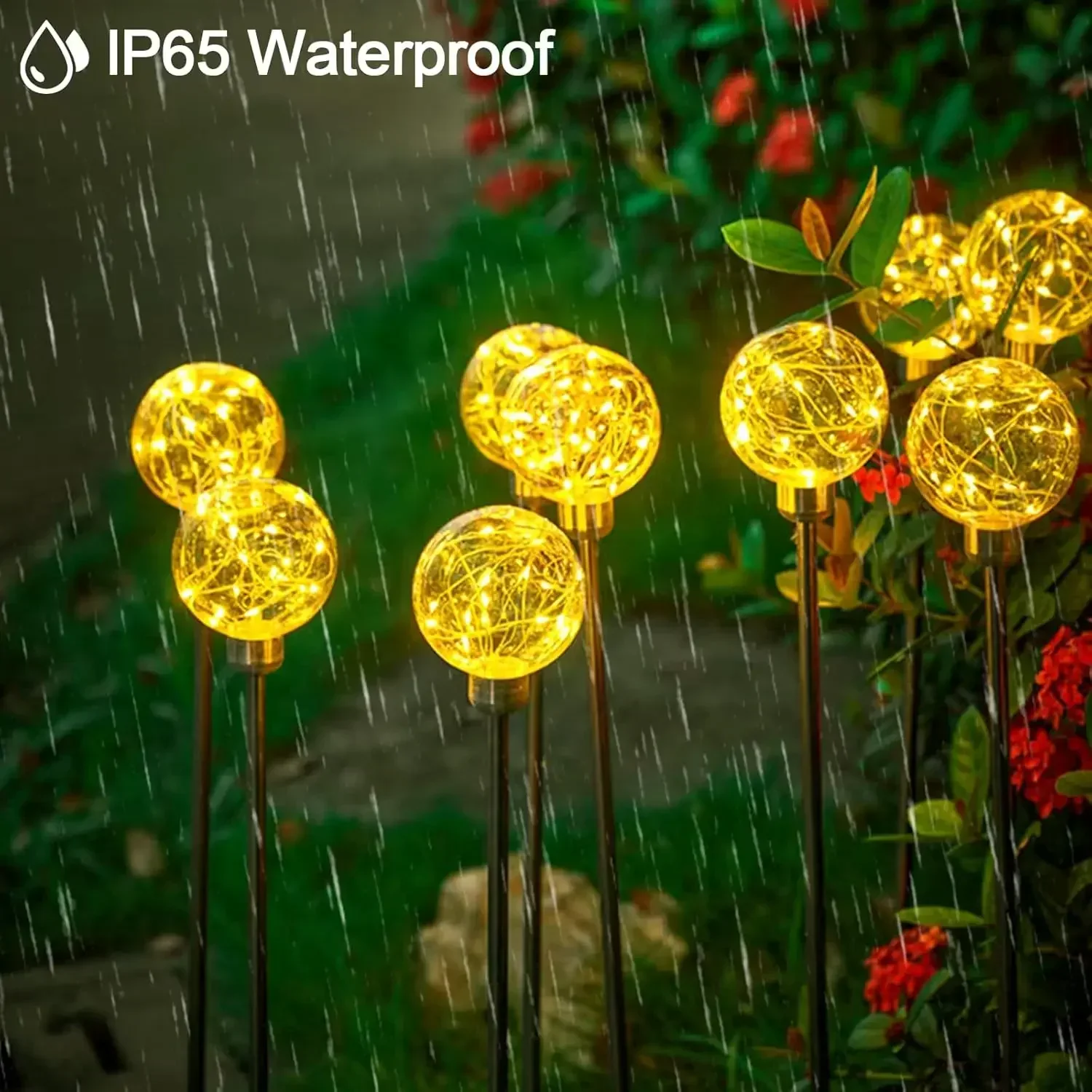 Star Wishing Light Outdoor Romantic Atmosphere Light Waterproof Copper Wire Lamp Solar Charging Camping Landscape Lighting 4