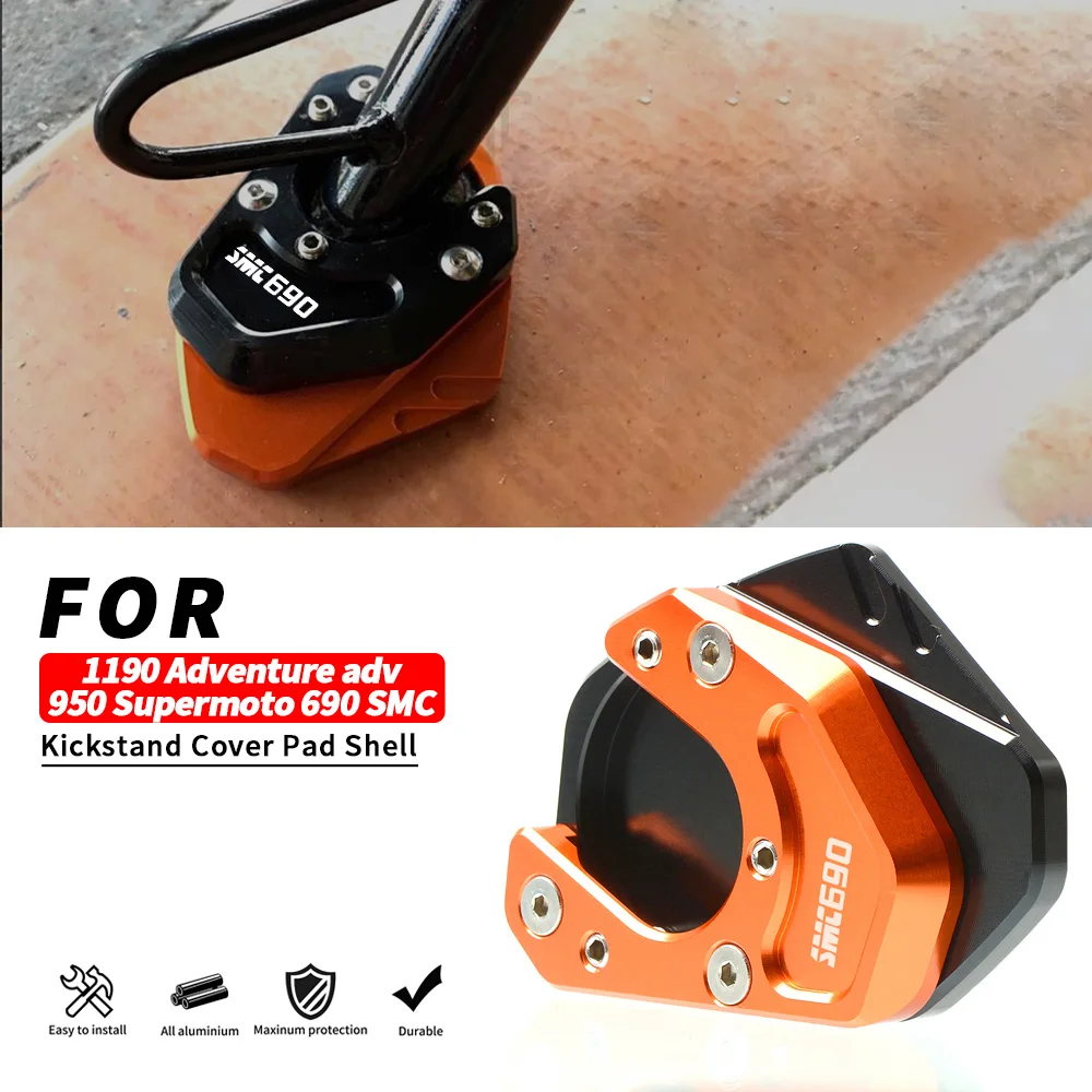 

Motorcycle 690 390 Duke Side Stand Enlarger Kickstand Enlarge Support Cover FOR 1190 Adventure adv 950 Supermoto 690 SMC