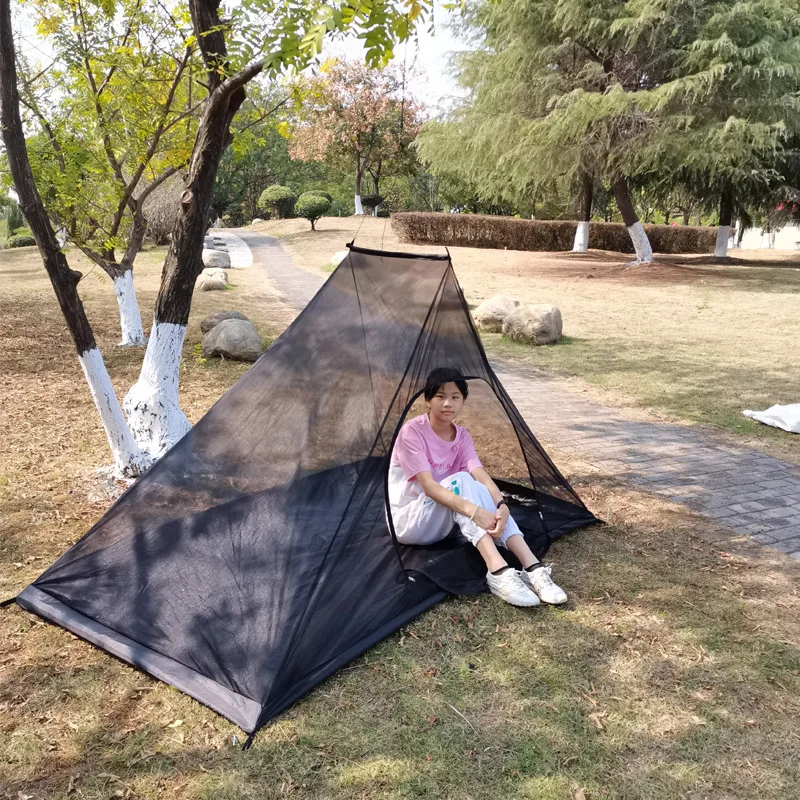 Portable Mosquito Net Outdoor Travel Tent Mosquito Net Camping Hiking Tent  Pyramid Bed Tent