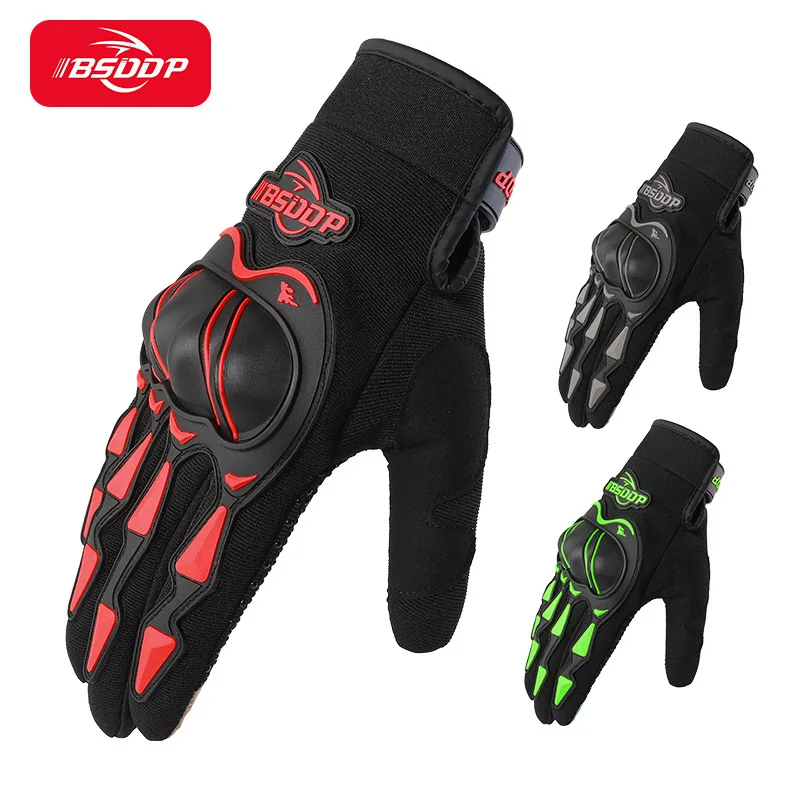 

Breathable Summer Motorcycle Gloves Shockproof Full Finger Cycling Guantes Moto Luvas Motocross Motorbike Gloves Touch Screen