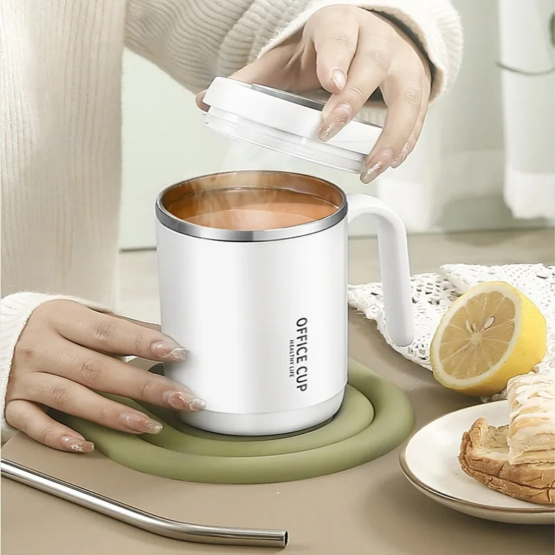 500ML 304stainless Steel Straw Cup with Handle Thermoses Coffee Mug Breakfast Juice Couple Cups Outdoor Sports Office Drinkware 9 S0b0b37a261c54783b9e3fcb8a6a0ccac8