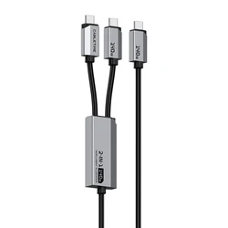 CABLETIME Dual Output USB C Cable - 140W Fast Charging & 480Mbps High - Speed Data Transmission - Type - C to Type - C (2 IN 1 USB C Cable)