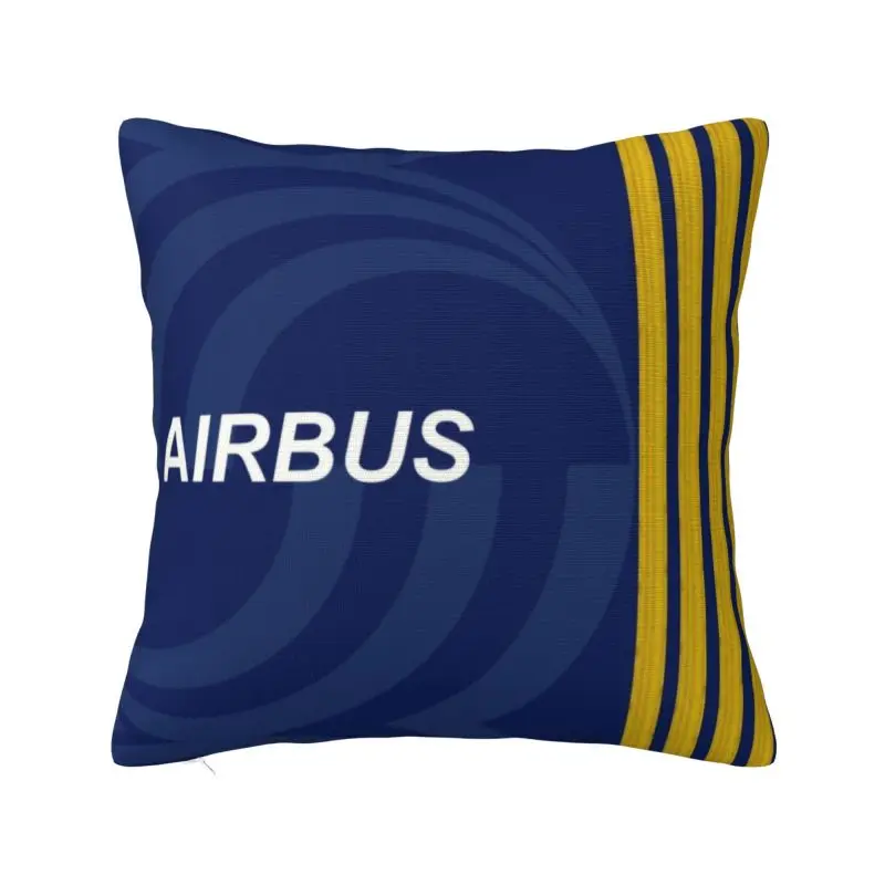 

Airbus Fighter Pilot Throw Pillow Case Decorative Aviation Airplane Modern Cushion Cover Car Pillowcase