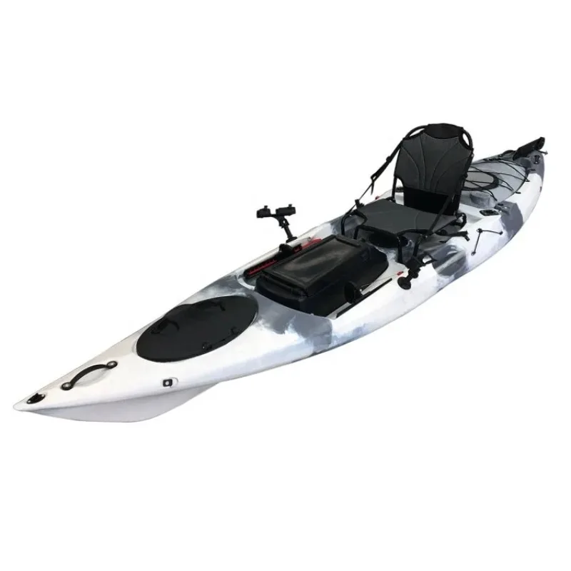 Kayak Sit-On-Top With Electric Trolling Motor 2