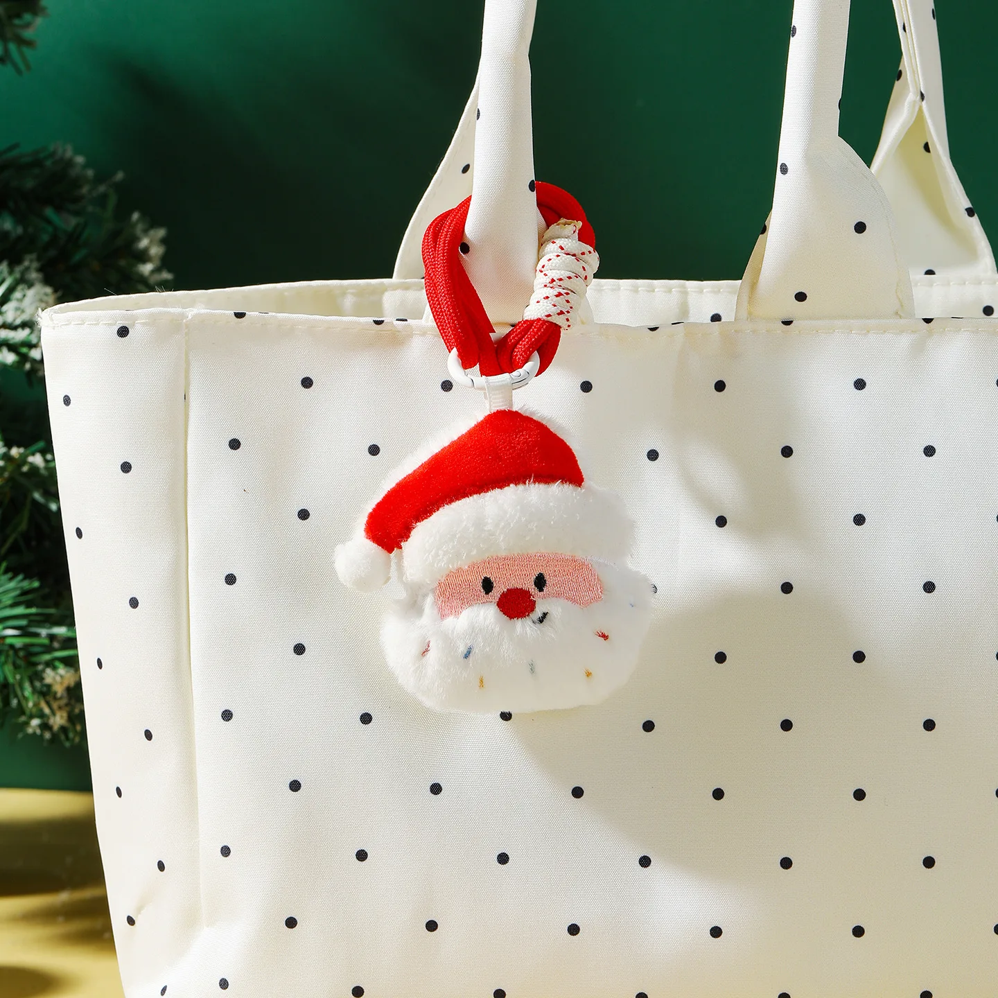 Mini Plush Christmas Keychain Cute Gingerbread Man Snowman Santa Claus Pendant Bag Hanging Ornament Gift