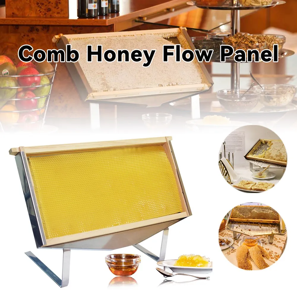 

Restaurant Stainless Steel Honey comb Panel Comb Honey Flow Panel Household Honey Flow Jar Flow Honey Shelf